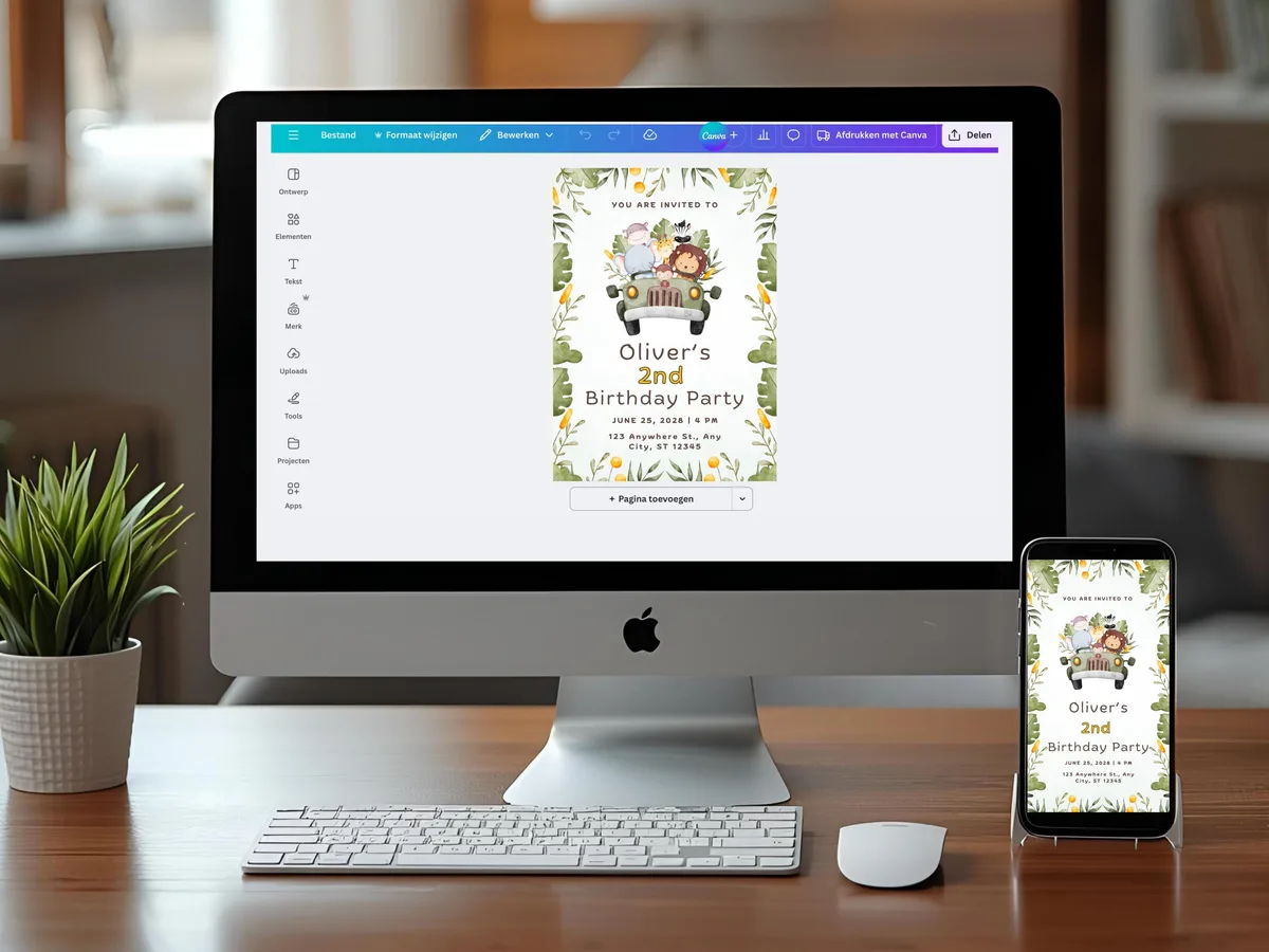 Safari Truck Birthday Invitation — preview 5