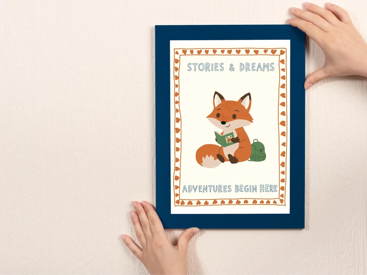 Woodland Fox Nursery Wall Art — preview 4