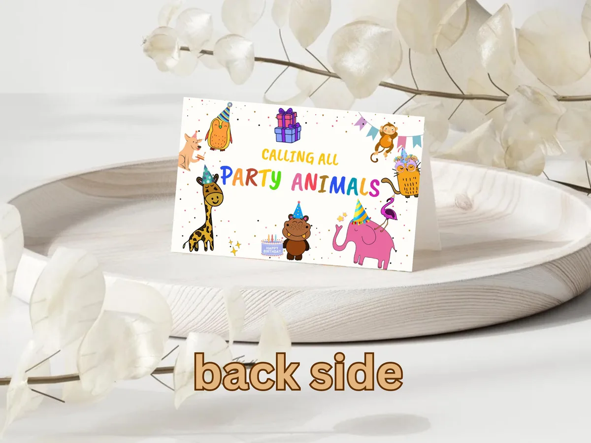 Calling All Party Animals Food Labels — preview 2