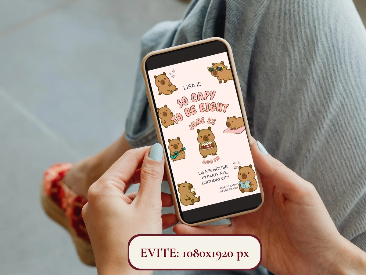 Capybara Birthday Party Bundle — preview 4