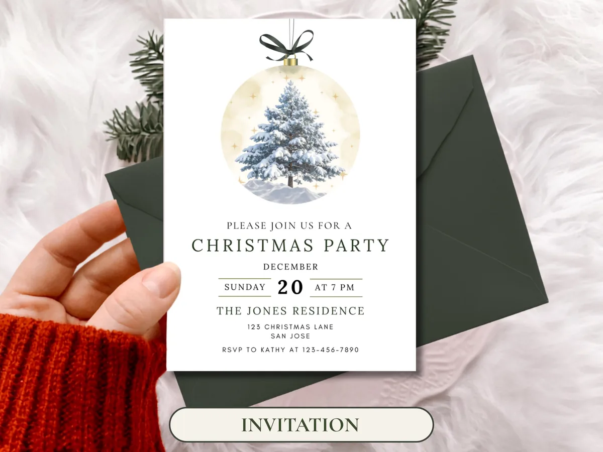 Green Bow Christmas Party Bundle — preview 3