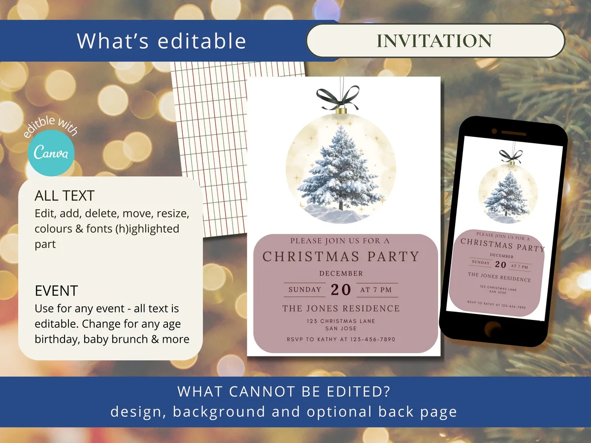 Green Bow Christmas Party Bundle — preview 5