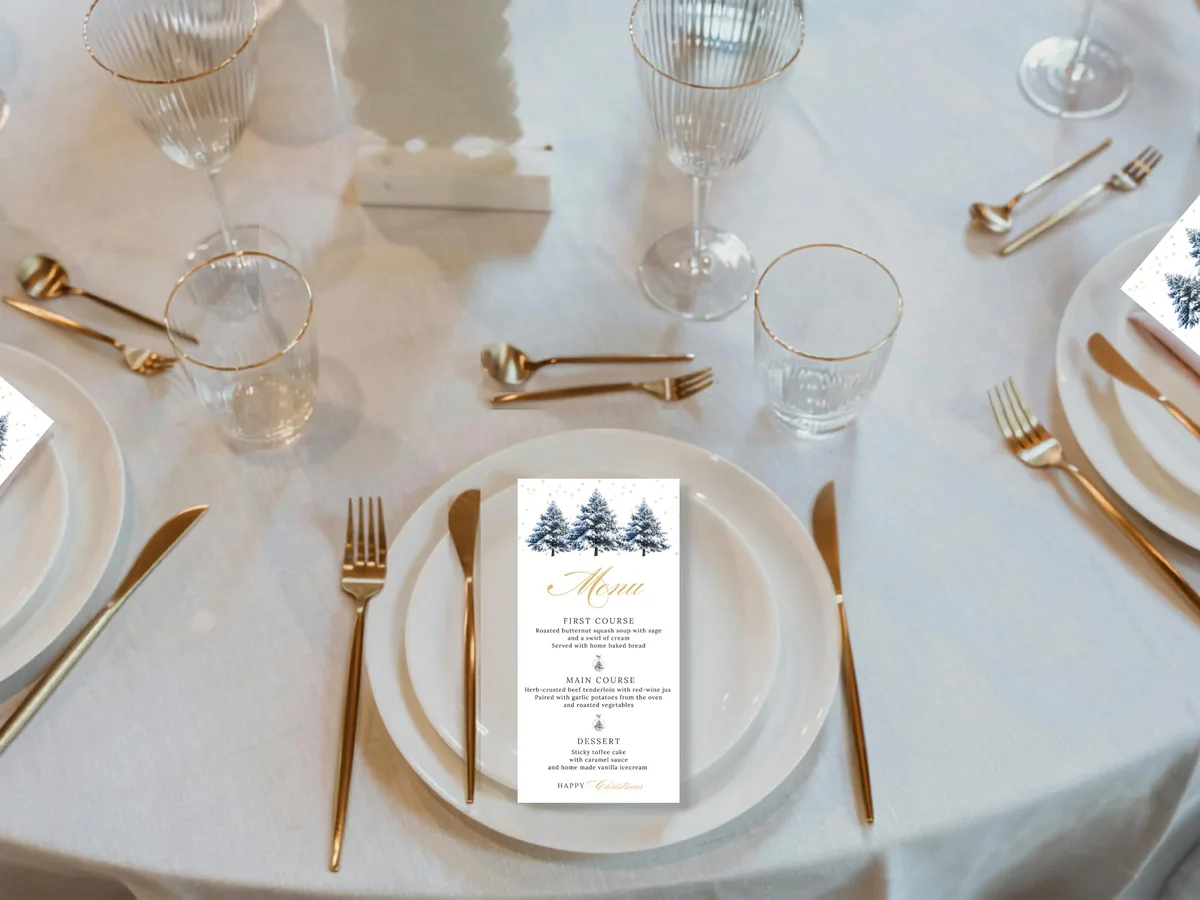 Green Bow Christmas Dinner Menu — preview 2
