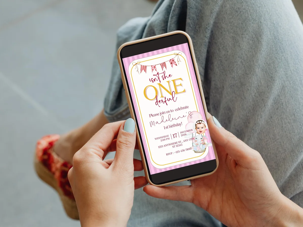 Isn't She ONEderful Birthday Invitation — preview 5