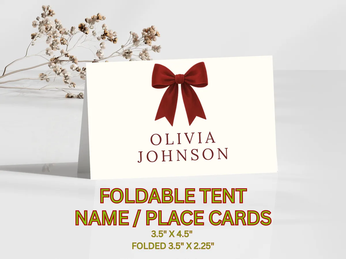 Christmas Table Place Cards — preview 2