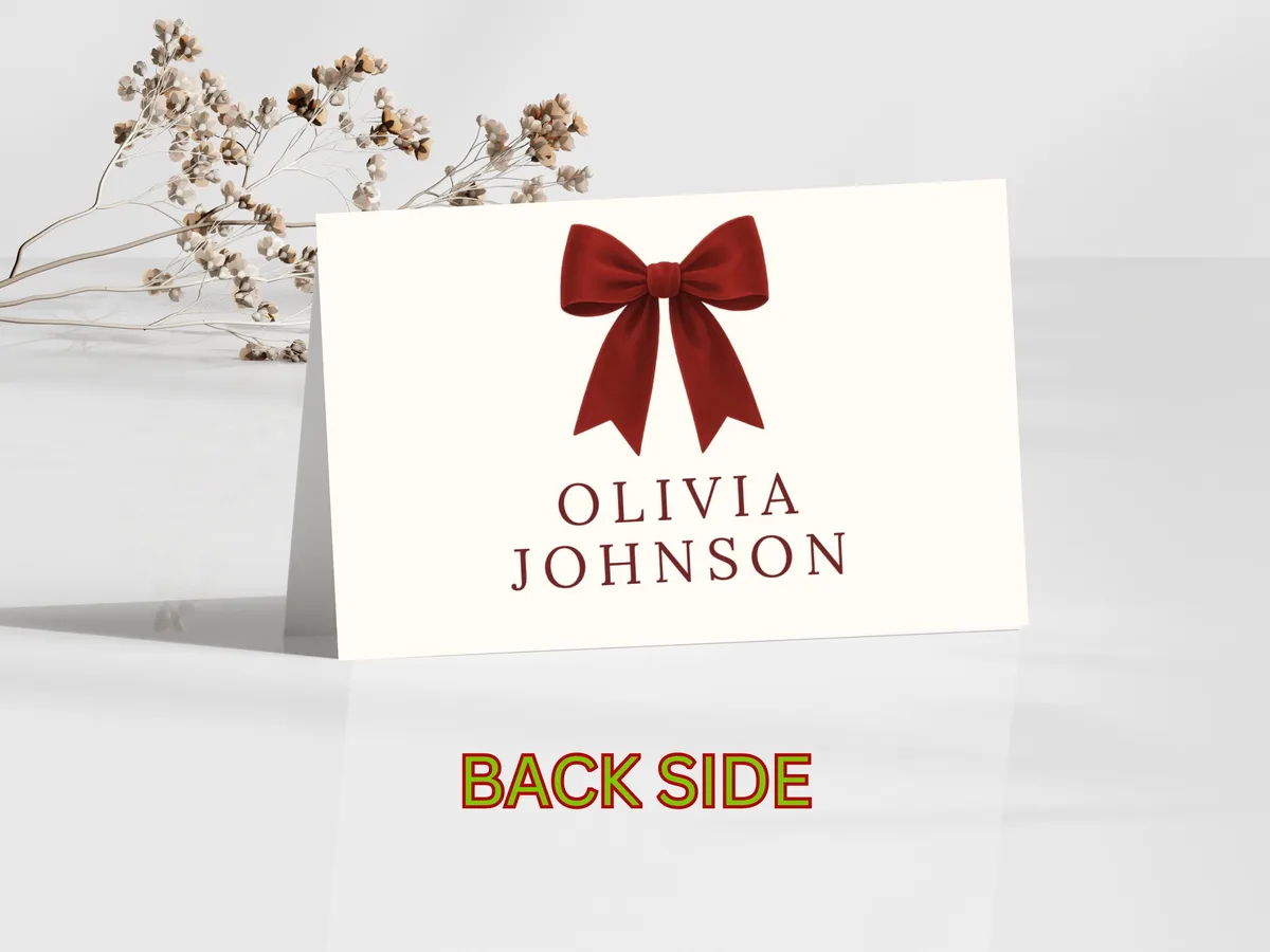 Christmas Table Place Cards — preview 3