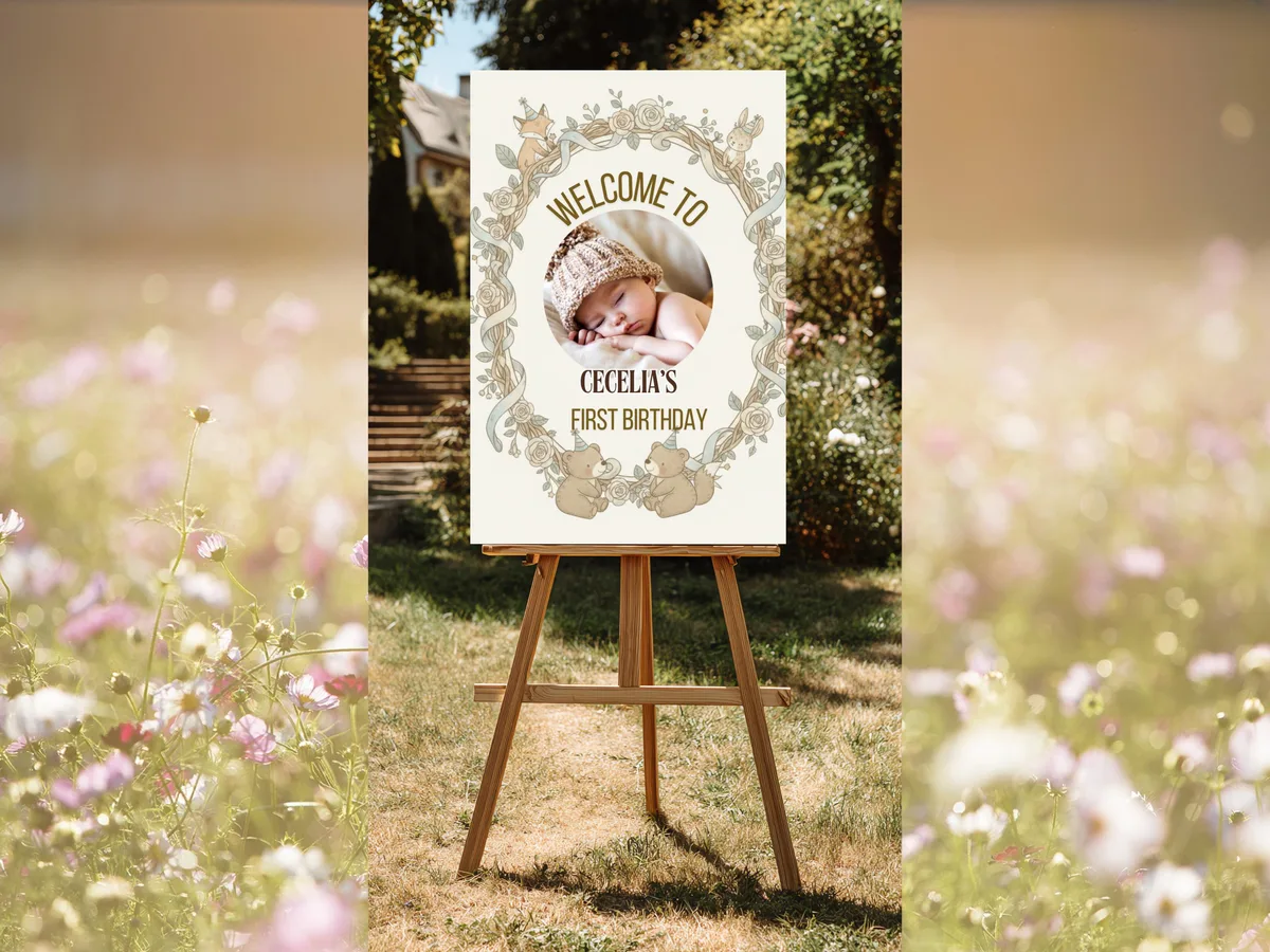 Woodland First Birthday Party Bundle — preview 4