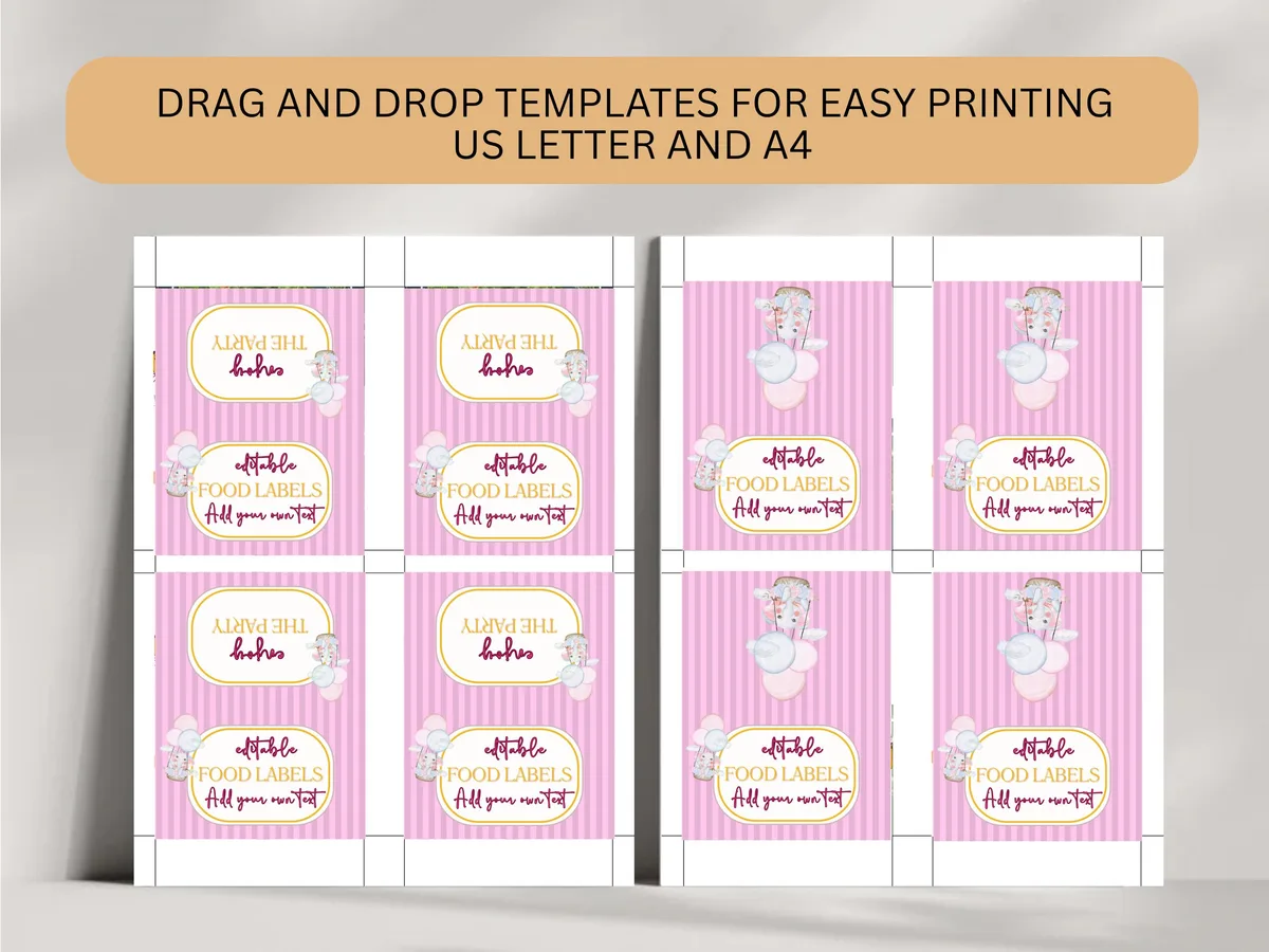 ONEderful First Birthday Food Labels — preview 5