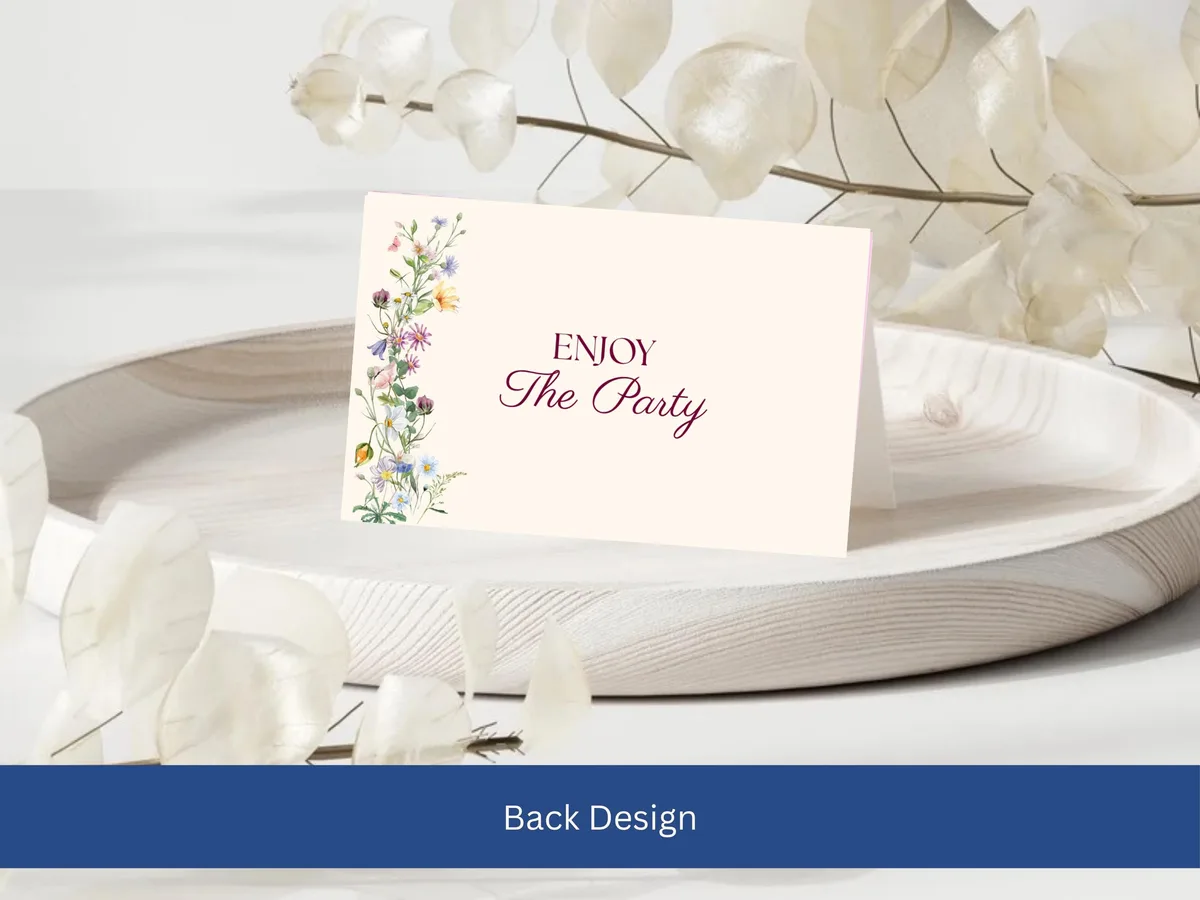 Wildflower Garden Party Food Labels — preview 3