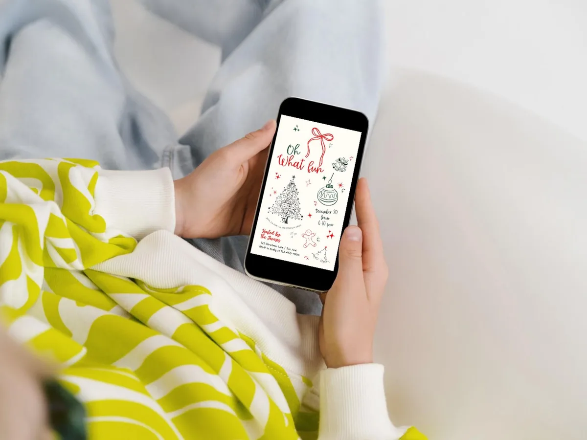 Oh What Fun Christmas Invitation — preview 4