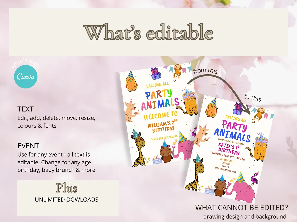 Calling All Party Animals Welcome Sign — preview 5