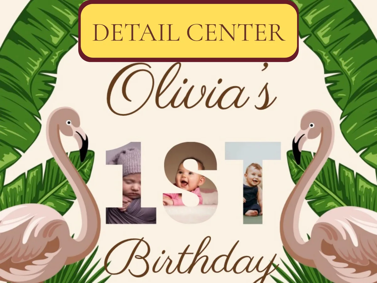 Jungle First Birthday Invitation — preview 3