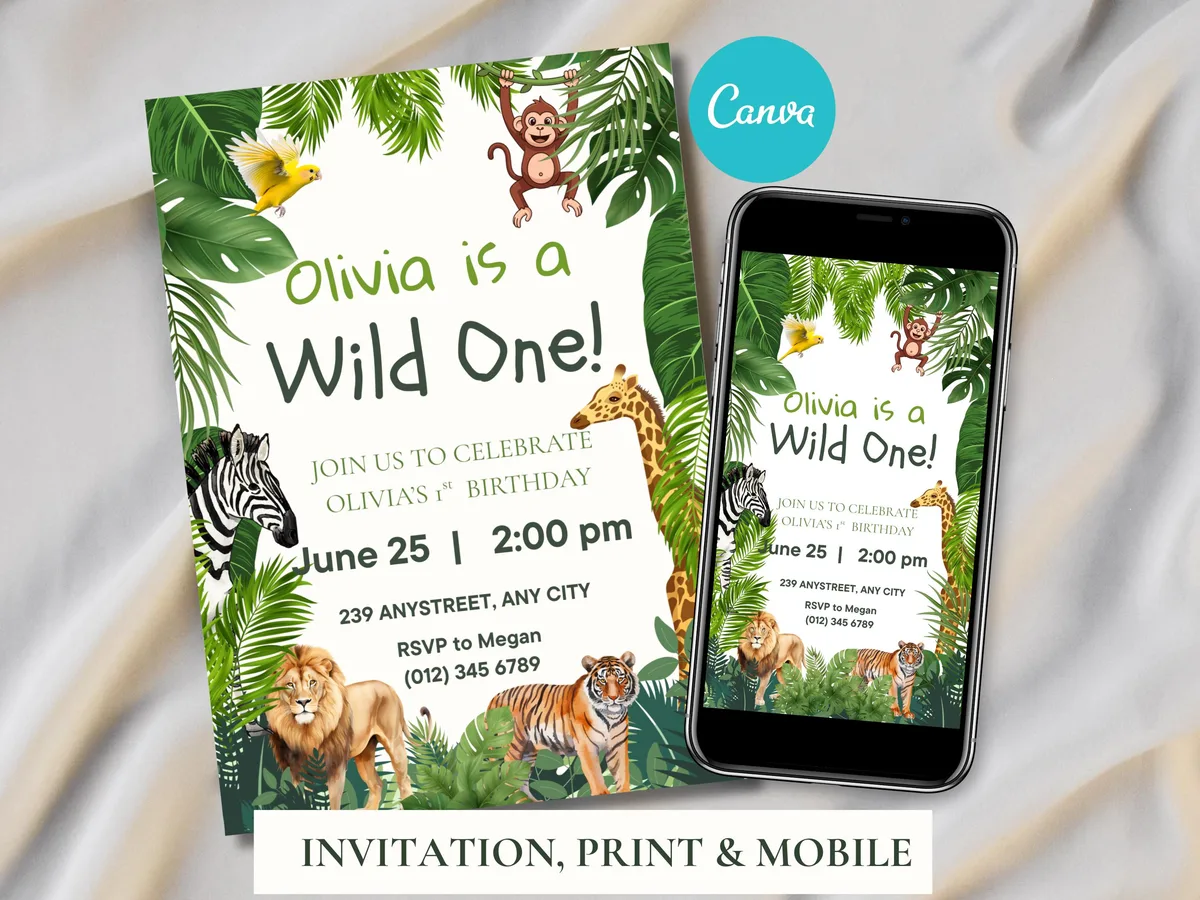 Wild One Birthday Party Bundle — preview 3