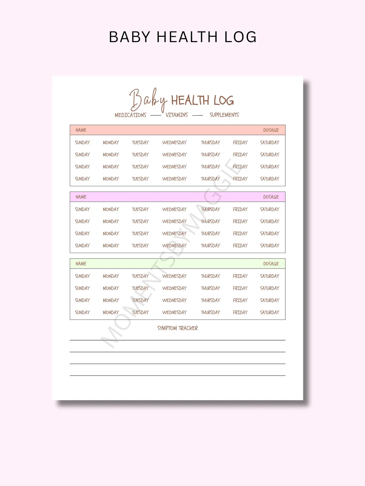 Newborn Baby Care Planner — preview 4