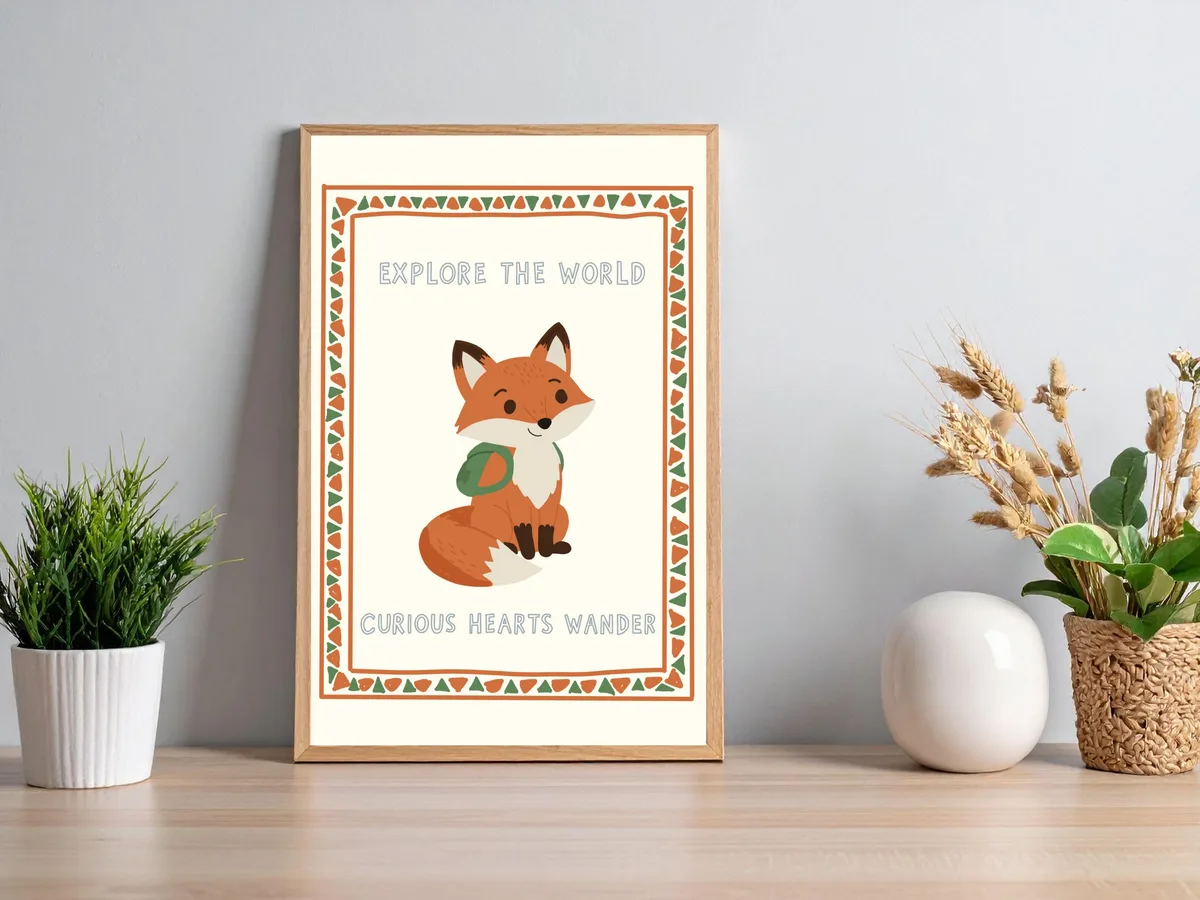 Fox Nursery Wall Art — preview 2
