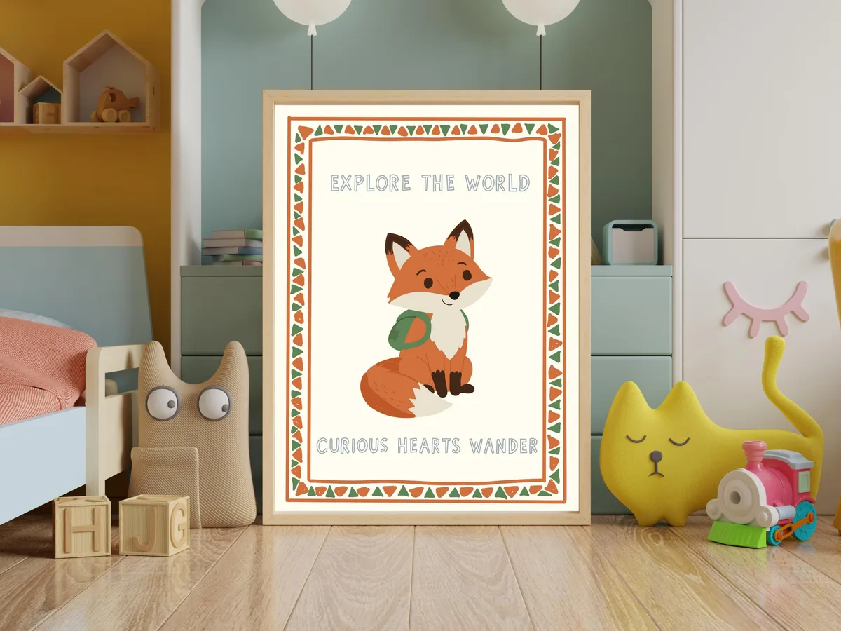 Fox Nursery Wall Art — preview 4