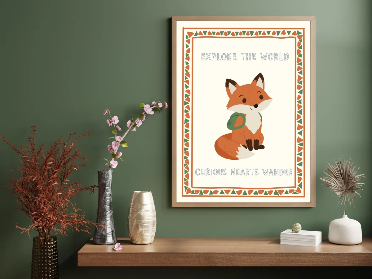 Fox Nursery Wall Art — preview 5